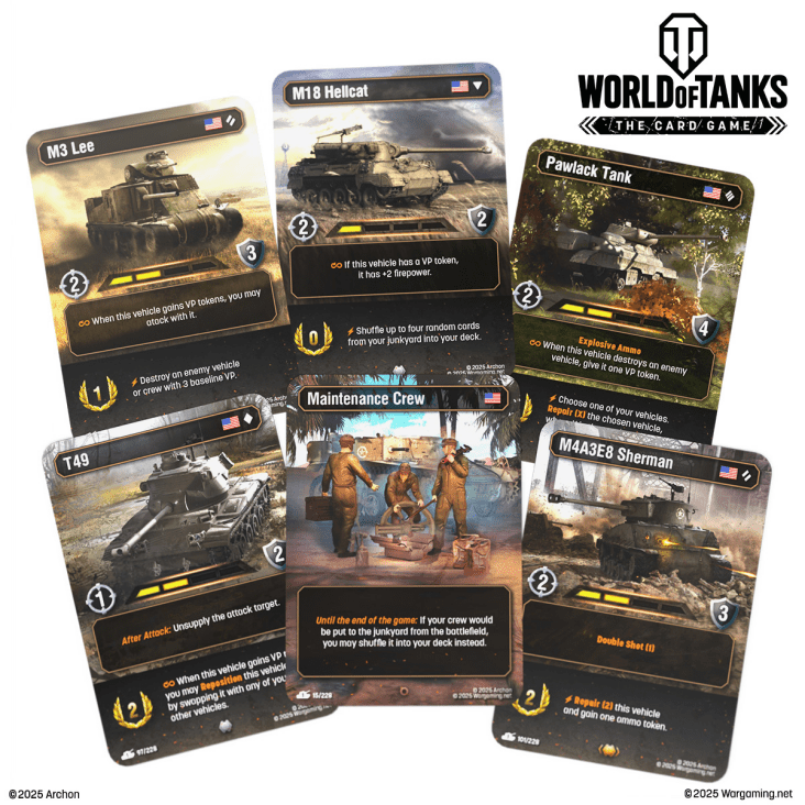 World of Tanks: The Card Game | STARTER DECK USA: FIRST STRIKE
