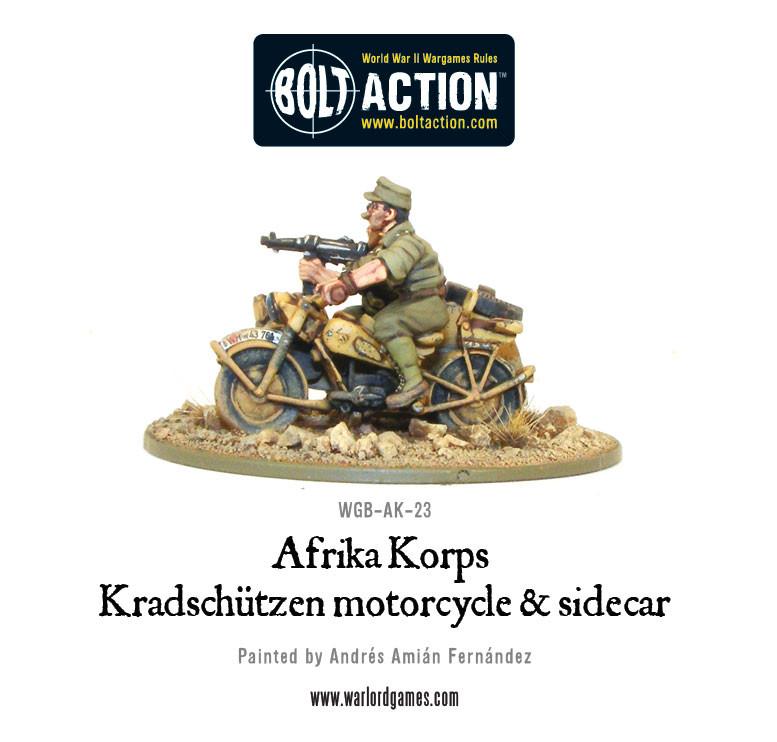 Afrika Korps Kradschutzen Motorcycle & sidecar