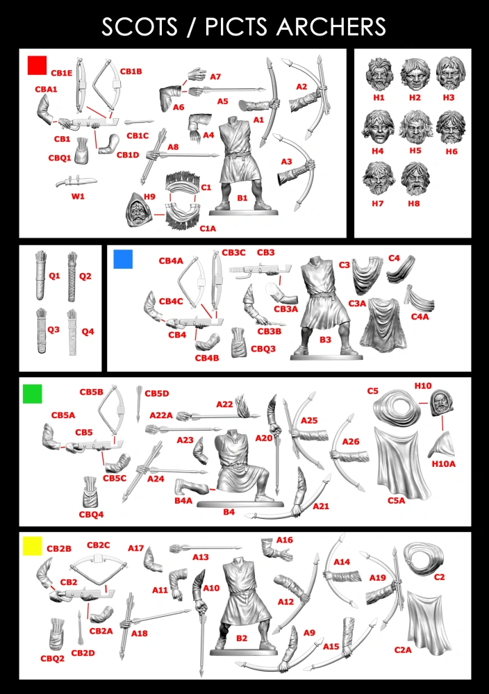 Scots/Picts Archers & Crossbowmen
