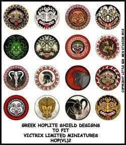 Greek Hoplite shield designs 2