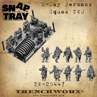 D-Day German Infantry squad Two - snap tray