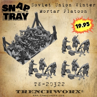 Soviet Union Mortar Platoon - Snap Tray 