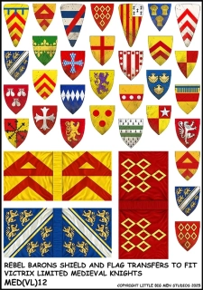 Rebel Barons Shield & Flag Transfers 12